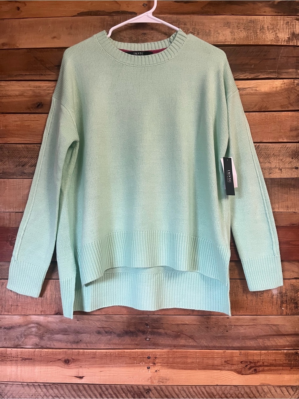 Isaac Mizrahi Mint Green Crewneck Sweater
